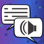 text reader tts voice narrator android application logo